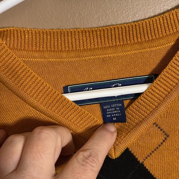 Alan Flusser Argyle Sweater Vest Medium - Picture 2 of 4